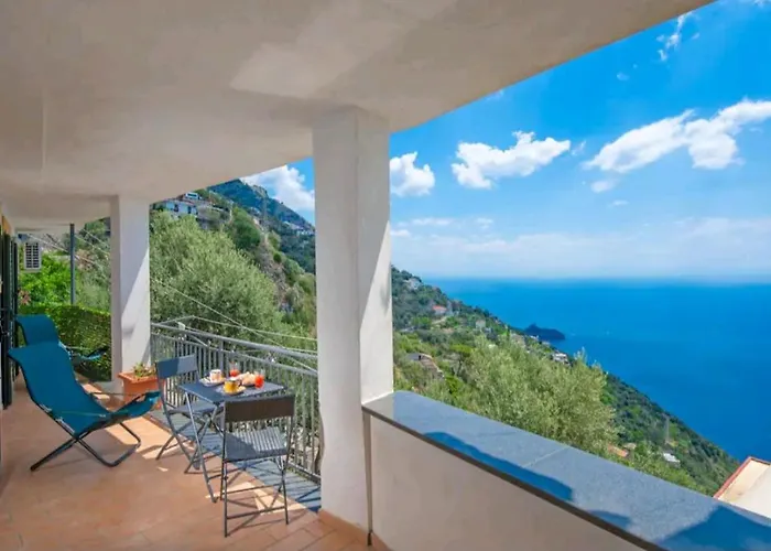 In Amalfi Coast: Bouganvillea Romantica Casa Vista Mare